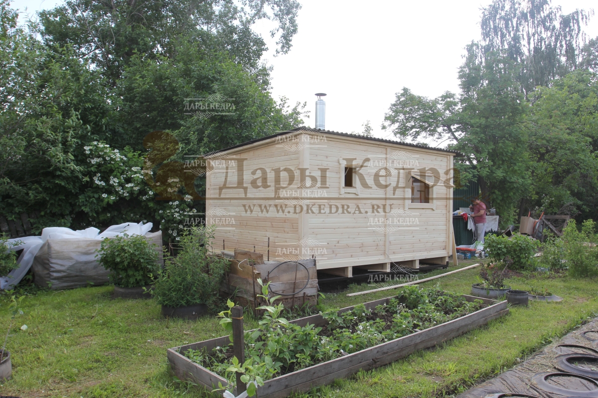 Каркасно-щитовая баня из кедра «Стандарт»