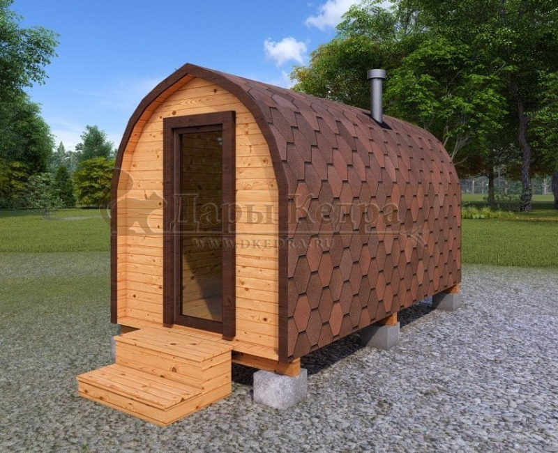 Баня «Викинг» из кедра 4х2,2 м Баня «Викинг» из кедра 4х2,2 м