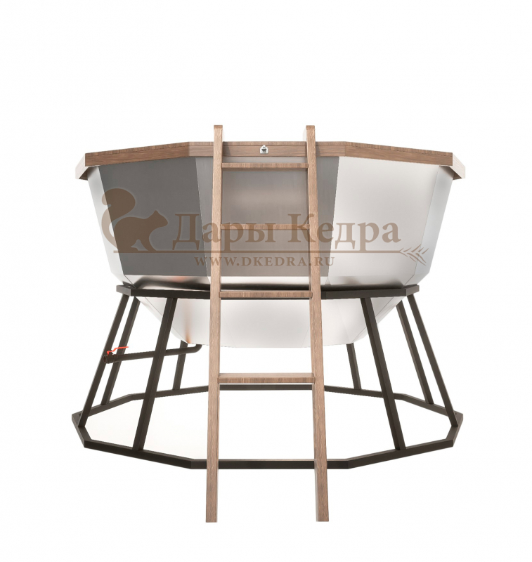 Банный чан из нержавеющей стали Ø-2350 на подставке Банный чан из нержавеющей стали Ø-2350 на подставке